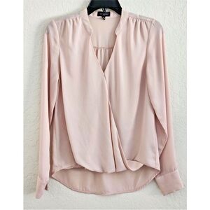 EUC The Limited Blush Pink Wrap Front Shirt - xs